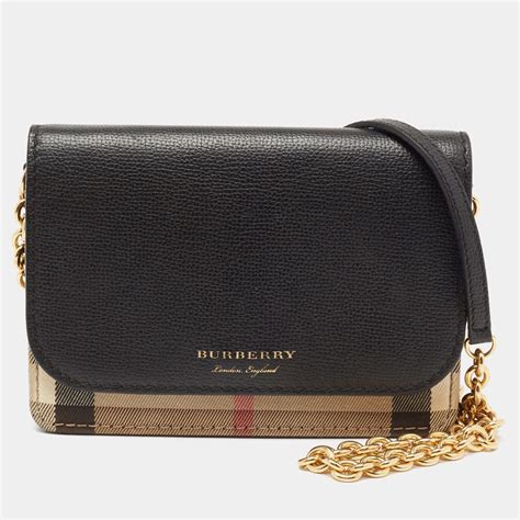 burberry small check canvas crossbody bag|burberry taschen damen.